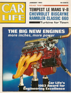 CAR LIFE 1963 JAN - VETTE SUSPENSION, V8 LEMANS, HCS, HIGH PERFORMANCE ENGINES